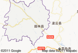 田林县地图
