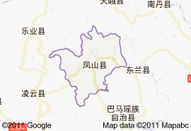 凤山县地图