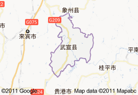 武宣县地图