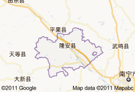 隆安县地图