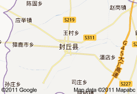 封丘县地图