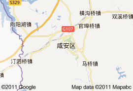 咸安区地图