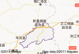 新晃侗族自治县地图