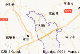 祁阳县地图