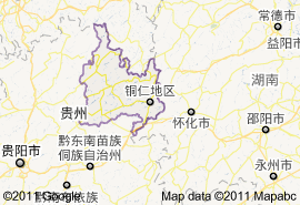 铜仁市地图