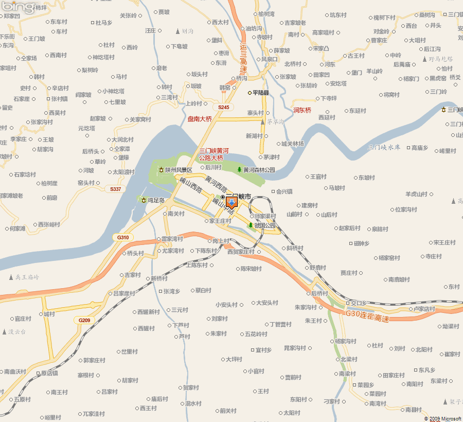 三门峡市南站地图图片
