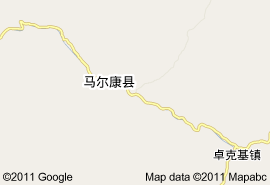 阿坝藏族羌族自治州地图