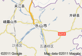 乐山市地图