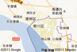 崇川区街道划分 图解图片