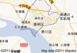港闸区地图