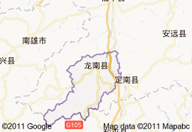 龙南县地图