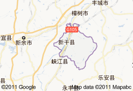 新干县地图