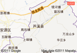 芦溪县地图