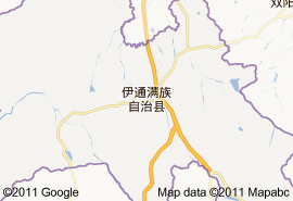 伊通满族自治县地图