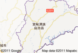 宽甸满族自治县地图