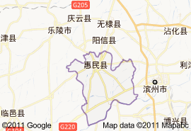 惠民县地图