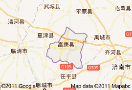 高唐县地图