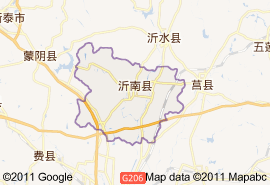 沂南县地图