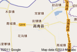 高青县地图