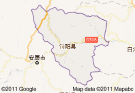旬阳县地图