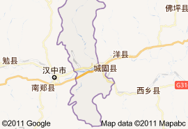 城固县地图