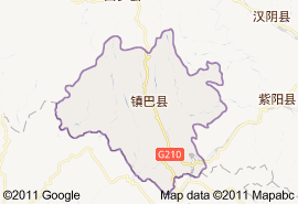 镇巴县地图