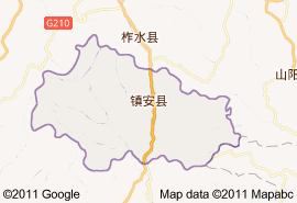 镇安县地图