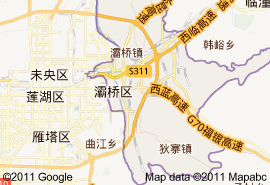 灞桥区地图