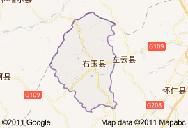 右玉县地图