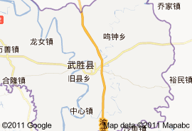 武胜县地图