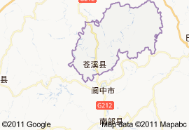 苍溪县地图