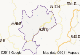 雷波县地图