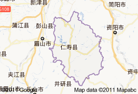 仁寿县地图