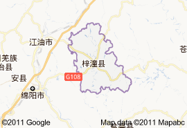 梓潼县地图