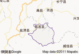 筠连县地图