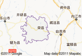 荣县地图