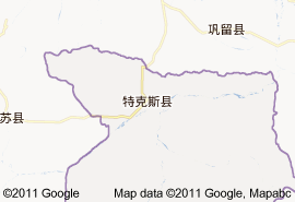 特克斯县地图
