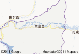 贡嘎县地图