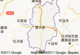 建水县城街道地图图片