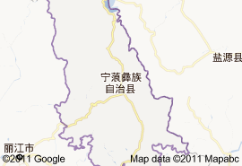 宁蒗彝族自治县地图