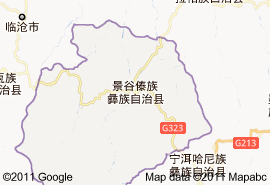 景谷傣族彝族自治县地图