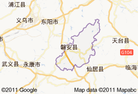 磐安县地图