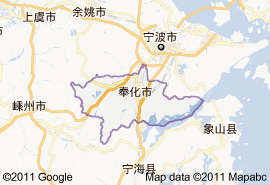 奉化市地图